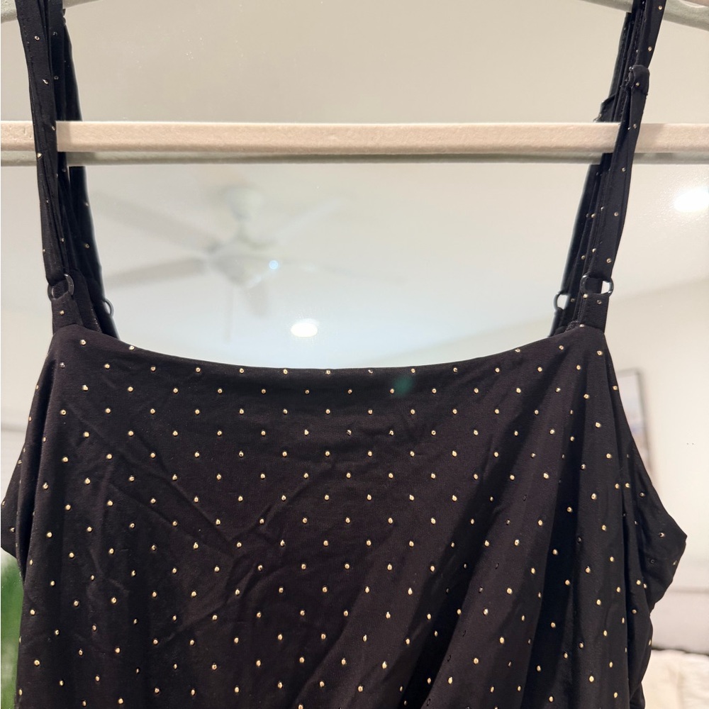 Forever 21 Black dress with dots  S - Picture 4 of 5